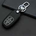Cheap Genuine Leather Key Ring Auto Key Bags Smart for Audi A5 - Black